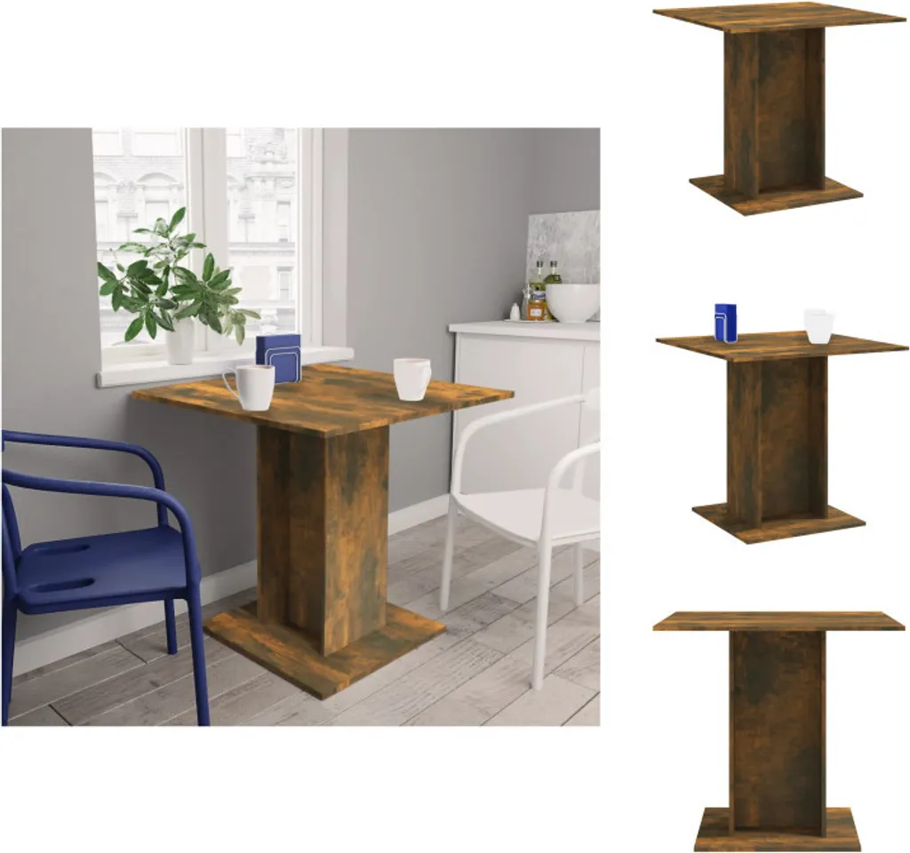 Tavolo da Pranzo vidaXL 80x80 | Crea il tuo Angolo Relax in Rovere