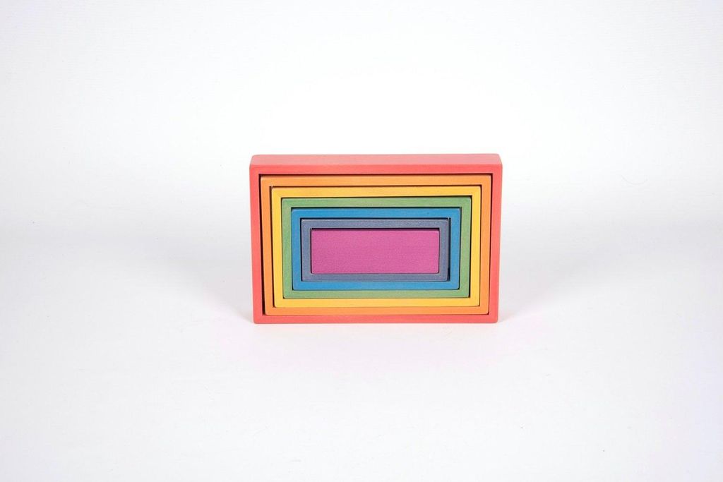 TickiT Regenbogen Holz Rechtecke - Lernspielzeug für Kinder