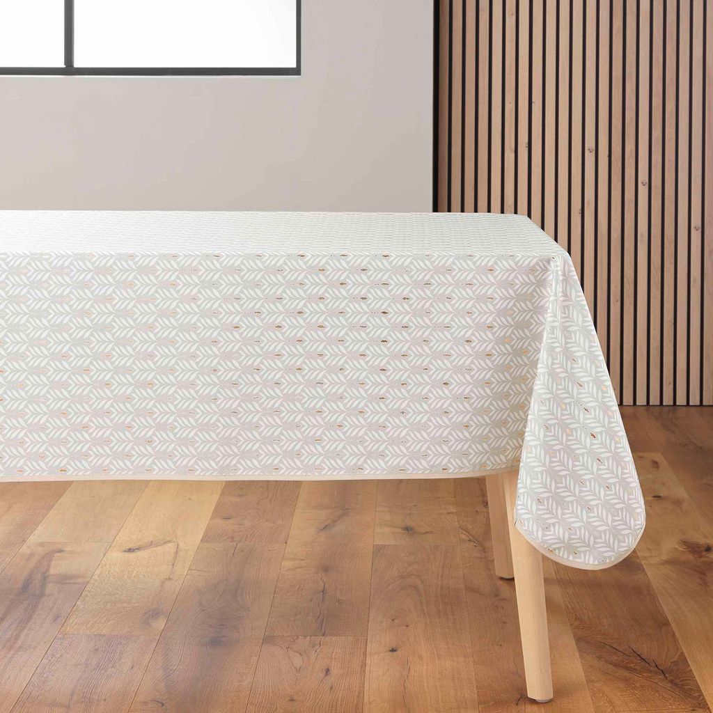 Rechteckige Tischdecke mit glänzendem Muster, 145 x 240 cm