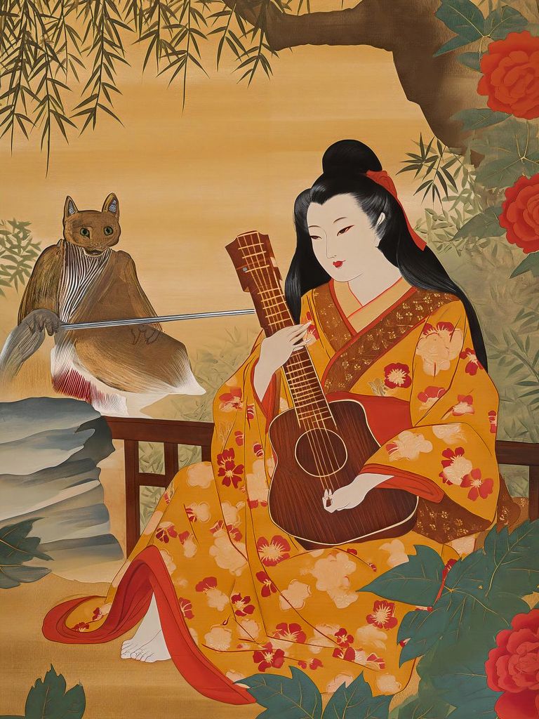 Plakat 15x20cm Musik und Dichter