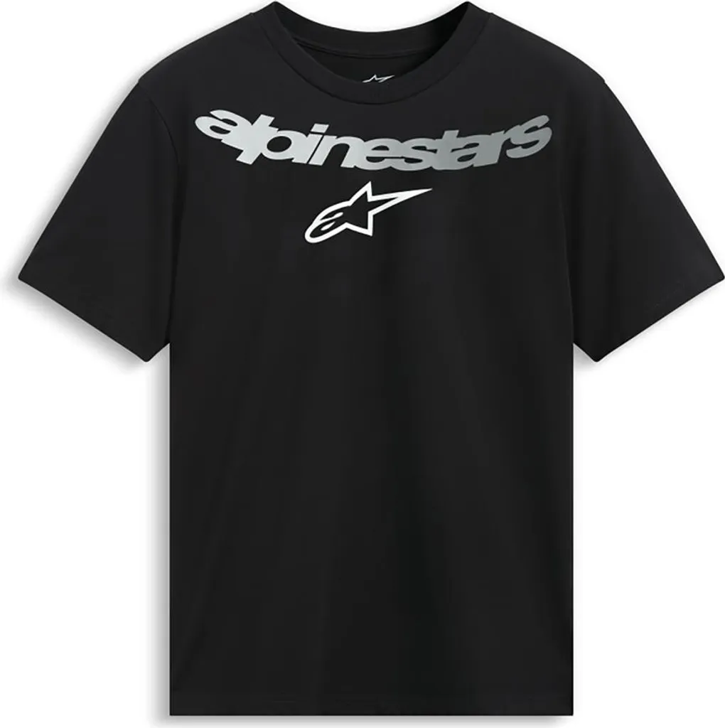T-shirt Noir Alpinestars Collared Csf XL Homme en Coton Doux Premium