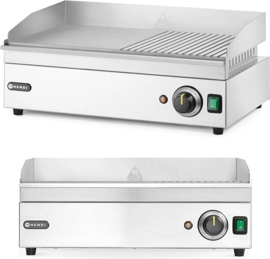 Grill Elektryczny Płyta Grillowa Gładka Ryflowana 527 X 404 Zdjęcie produktu 