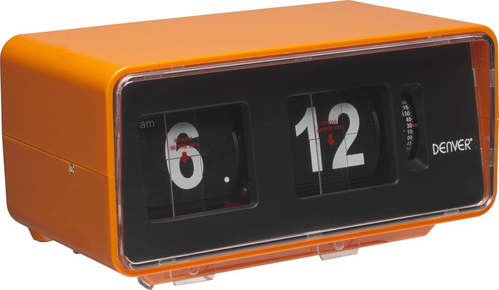 Denver CR-425 Rádiové hodiny analógové a digitálne oranžové Obrázok produktu 