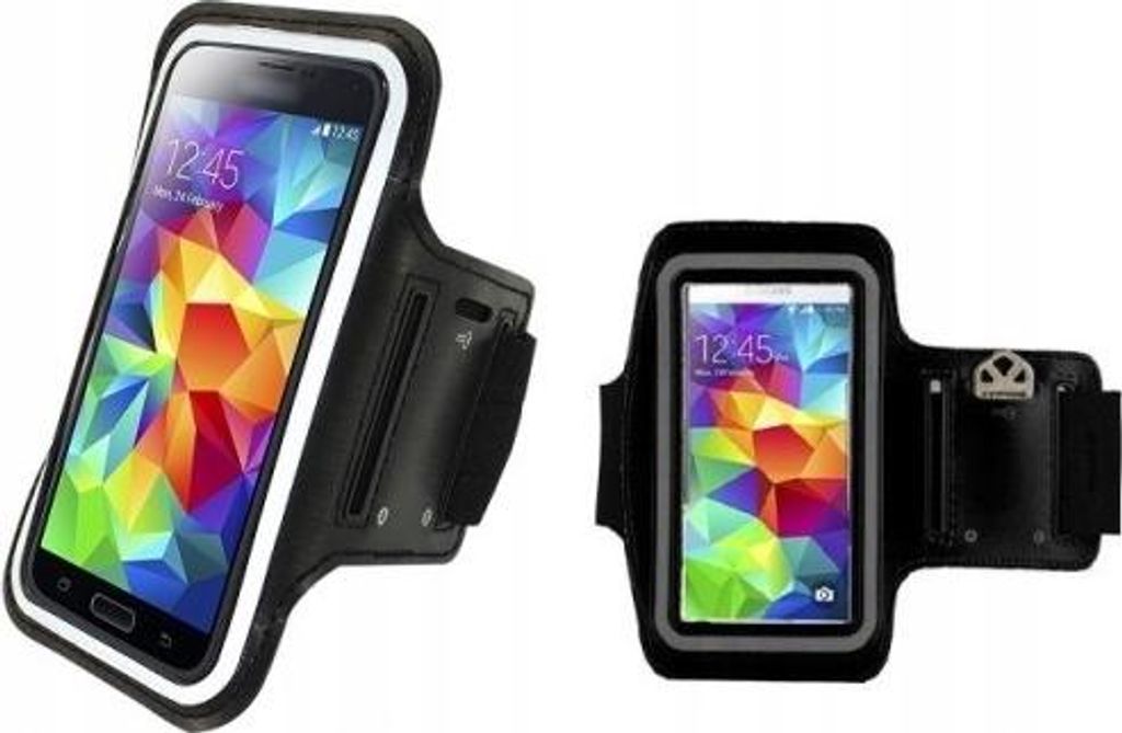 Sportarmband Etui für Smartphone 5-5,5 Zoll wasserfest schwarz Universal