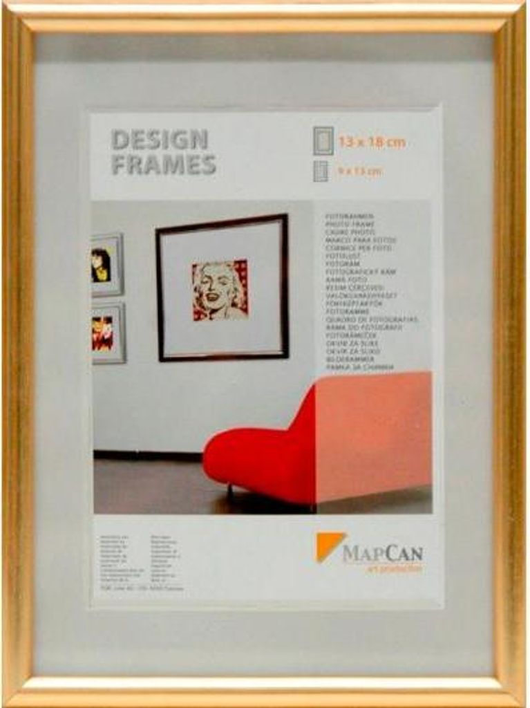 Kunststoff Bilderrahmen Design Frames gold 70 x 100 cm Produktbild 