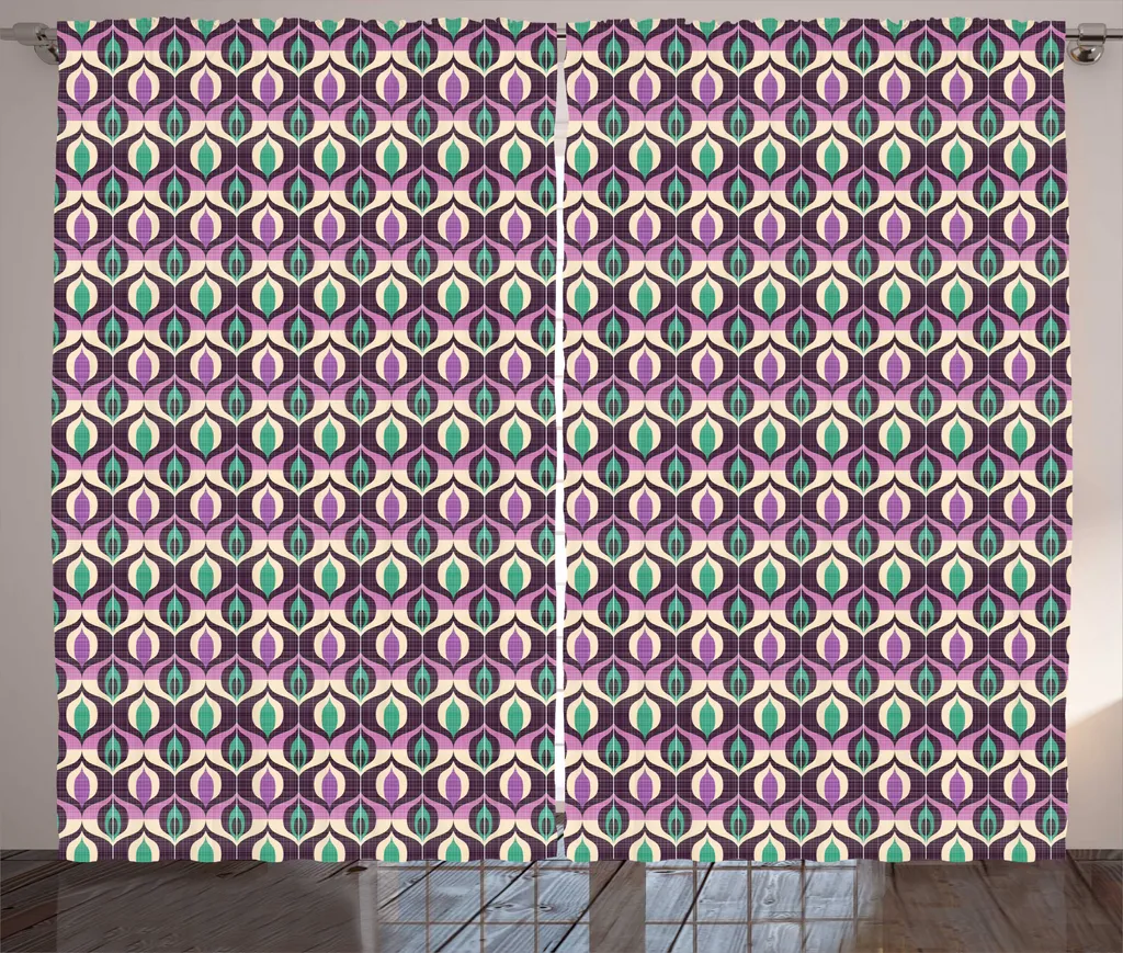 Rideaux pour Salon Art Déco 280x225 cm Idéal pour Grande Fenêtre et Baie