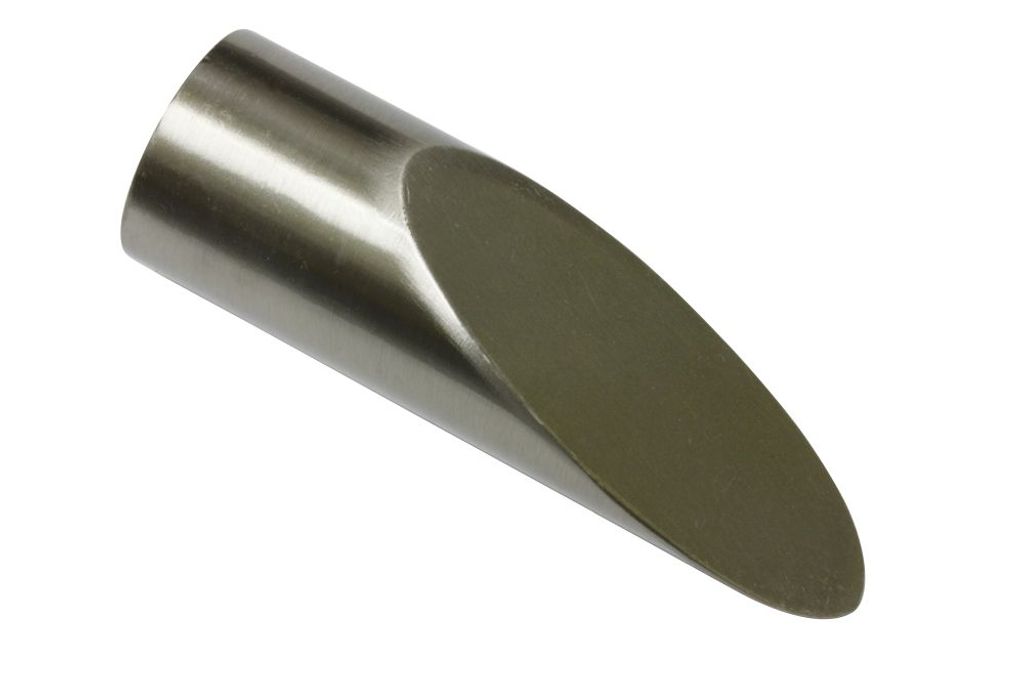 Gardinia Endknopf Lazio zu Stilprogramm Memphis, Ø 16 mm edelstahl-optik