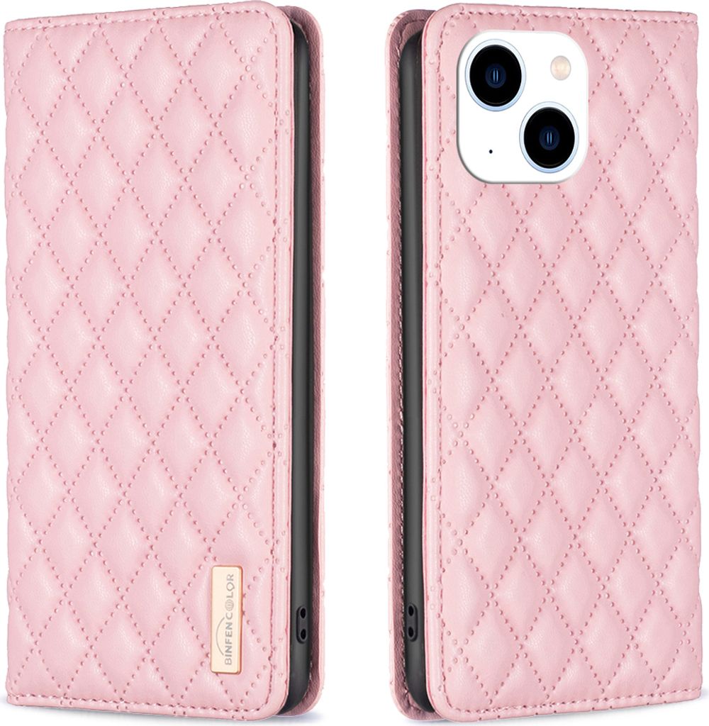 Kožené pouzdro na iPhone 15 Plus, Elegantní Flip Kožené Obrázek produktu 