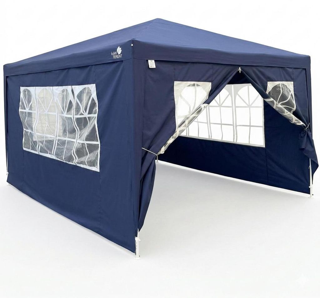 Záhradný pavilón SASKA GARDEN 3x4x2,5 m - Tmavomodrý - Obrázok produktu 