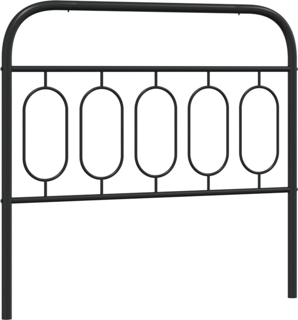 vidaXL Ersatz-Kopfteil Metall Schwarz 107 cm Produktbild 