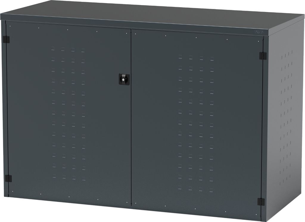 reinkeDESIGN | Fahrradgarage / E-Bike Box für 3 Fahrräder | pflegeleicht & stabil, UV-beständig | Stahl verzinkt Anthrazit | Germany