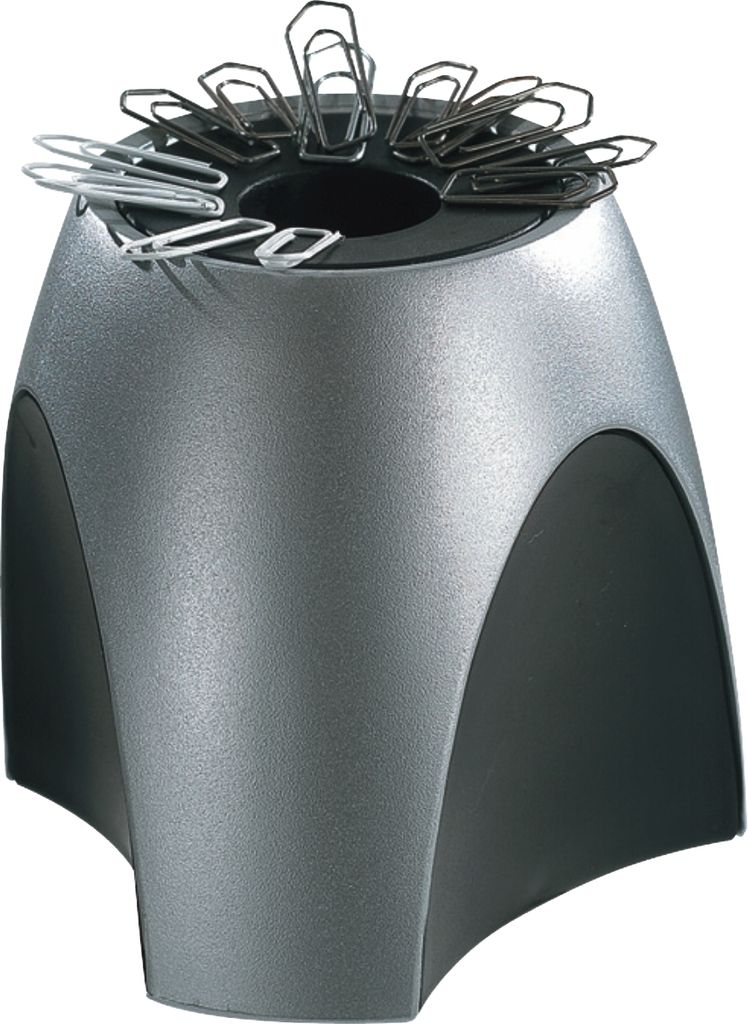 Klammerspender Delta schwarz/silber Packung mit 10 Stück