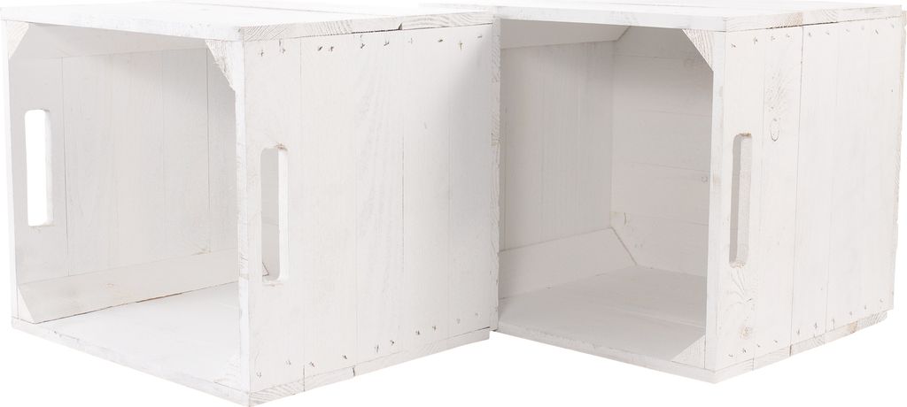 2er Set neue weiße Kiste für Kallax Regal Expedit 33cm x 37,5cm x 32,5cm Einsatz Aufbewahrungsboxen Obstkisten Weinkisten Aufbewahrungskiste Rega...