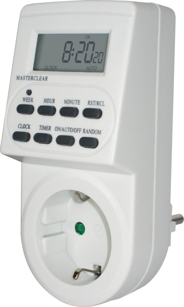 Brennenstuhl 1506550 elektrische Zeitschaltuhr Weiß Tages/Wochenzeitschaltuhr