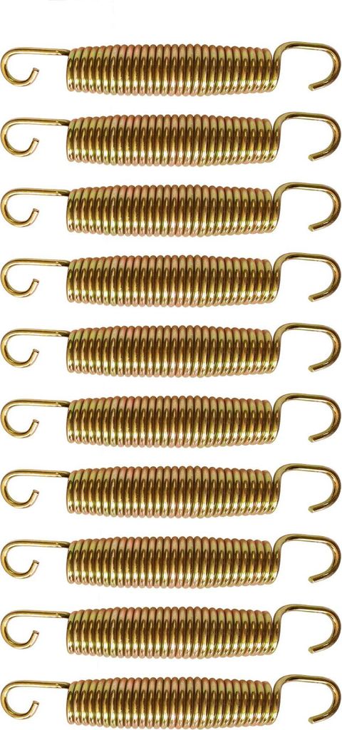 Confezione da 10 molle dorate per trampolino, 145 mm Immagine del prodotto 