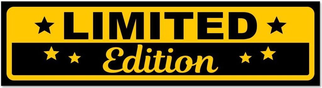 Kiwistar - Autoaufkleber - Gelb - Schwarz - 45 x 12 cm - Limited Edition - Hinweis Aufkleber Sticker für Auto, Kfz, Fahrrad, PKW, LKW