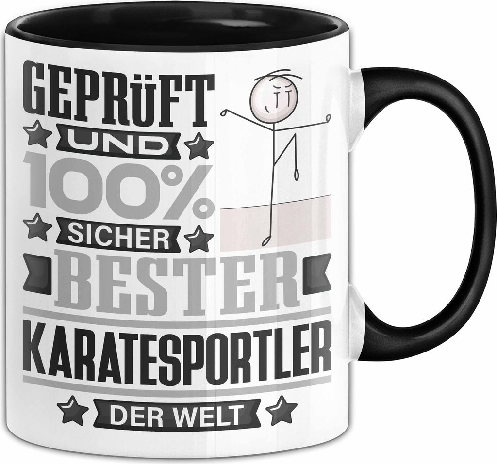 Karatesportler Geschenk Lustiger Spruch für Karatesportler Geschenkidee Bester Karatesportler Der Welt (Schwarz)