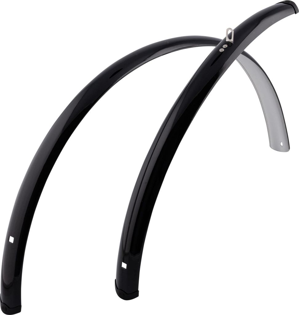 Contec Kotflügelset Spritzschutz CT Kotflügel Spritzschutz 28 48mm schwarz glänzend