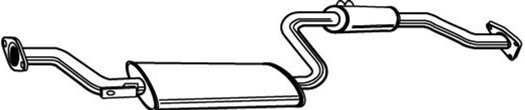 VEGAZ MIS-160 Mittelschalldämpfer Schalldämpfer für MITSUBISHI CARISMA (DA) CARISMA Stufenheck (DA)