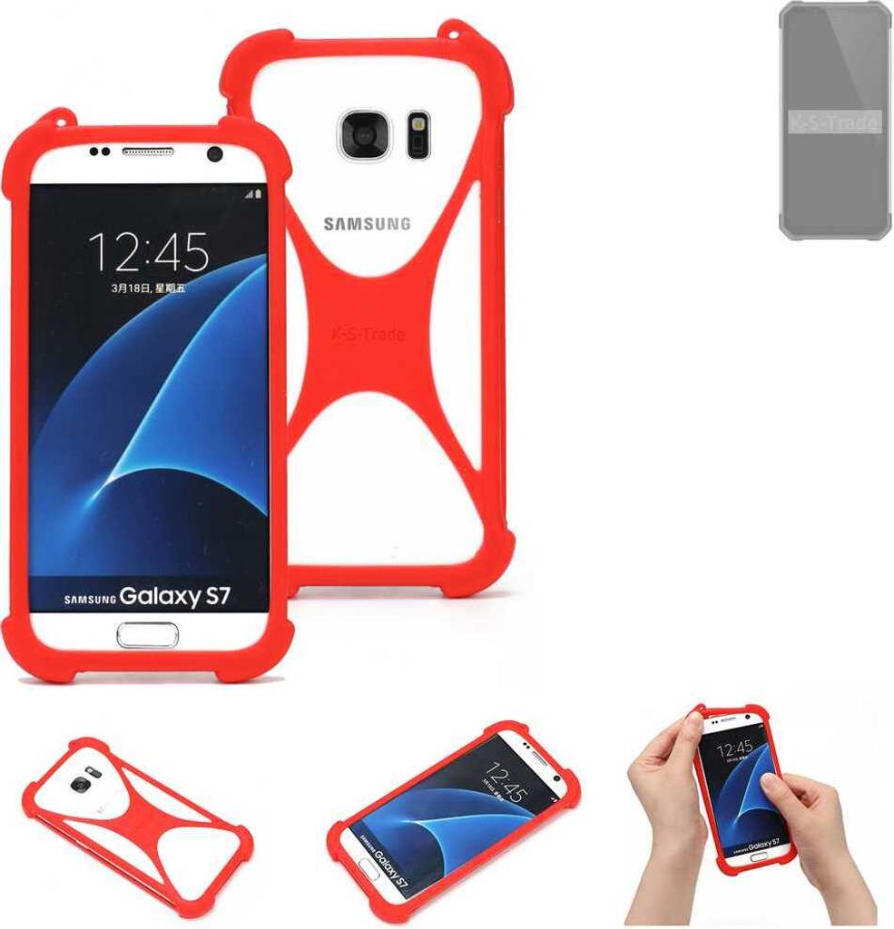 K-S-Trade Handy-Hülle kompatibel mit Oukitel WP27 Schutz-Hülle Bumper Silikon Schutz Hülle Cover Case Silikoncase Silikonbumper TPU Softcase