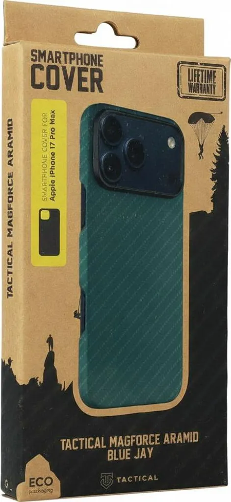 Coque iPhone 17 Pro Max Tactical MagForce Aramid bleu ultra résistante