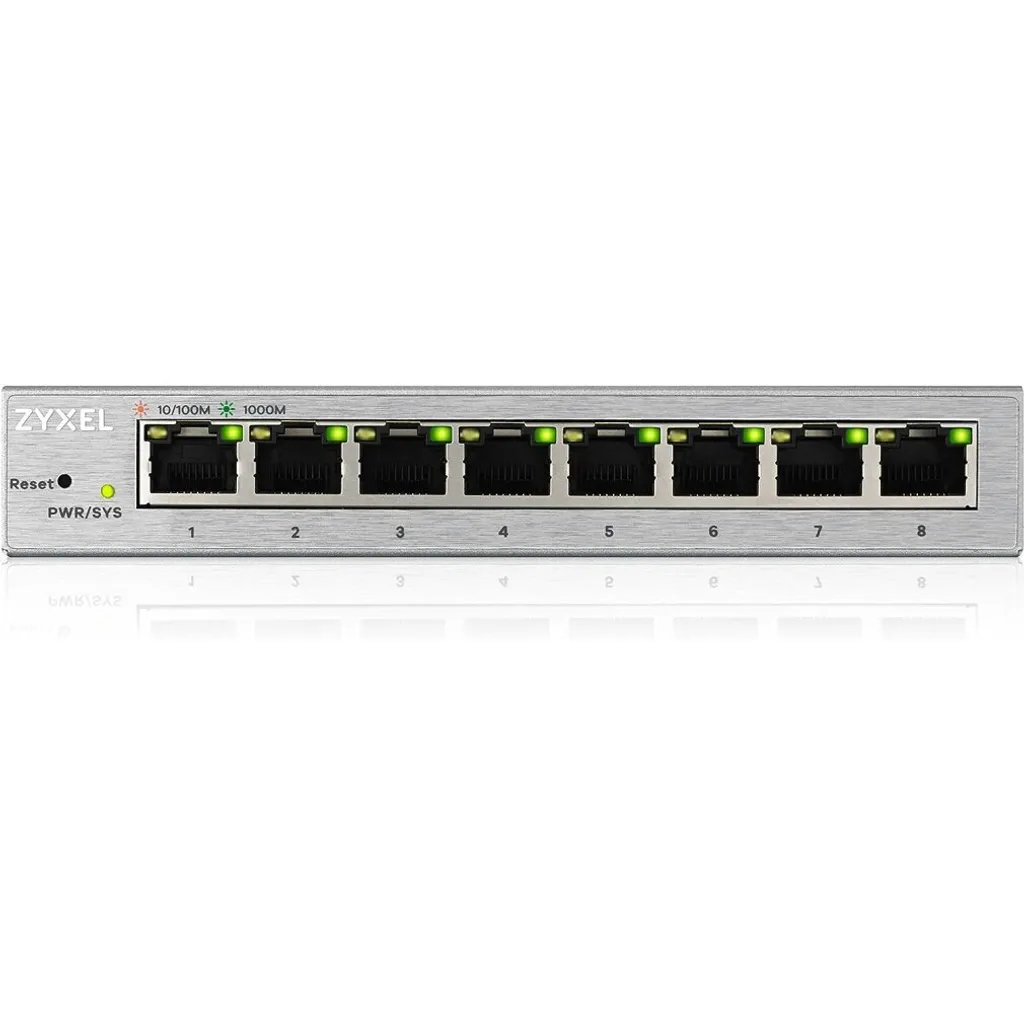 Switch Gigabit Zyxel GS1200-8 commutateur administrable compact