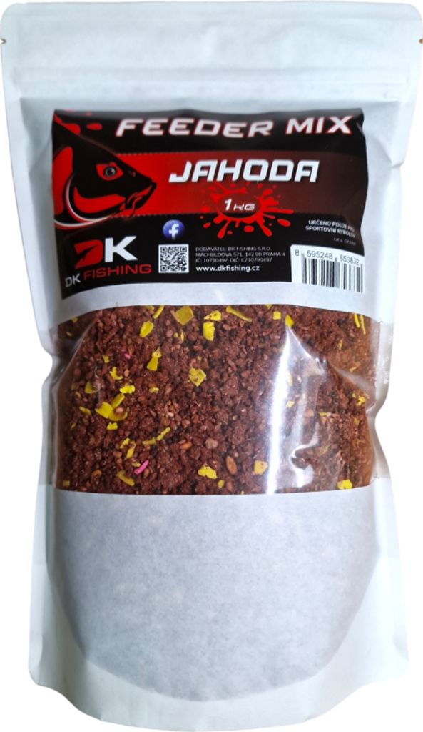DK Fishing Feeder mix befeuchtete Erdbeere 1kg