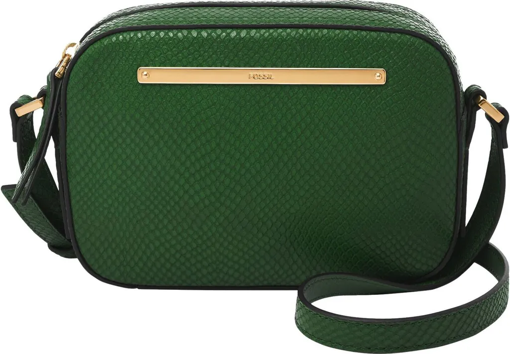 Sac bandoulière femme Liza Camera Bag Fossil format moyen vert sapin