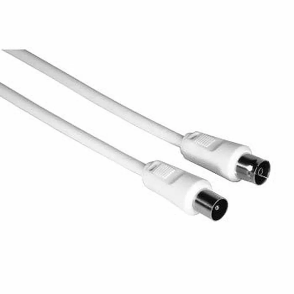 Cavo Antenna Hama 00056523 Bianco 1,5 m - Segnale TV HD Senza Interferenze