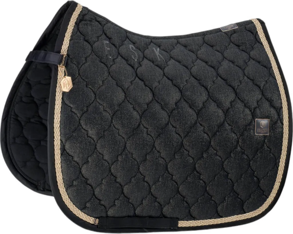 Tapis Eskadron Coton Glitter DL pour Selle de Dressage Heritage 25
