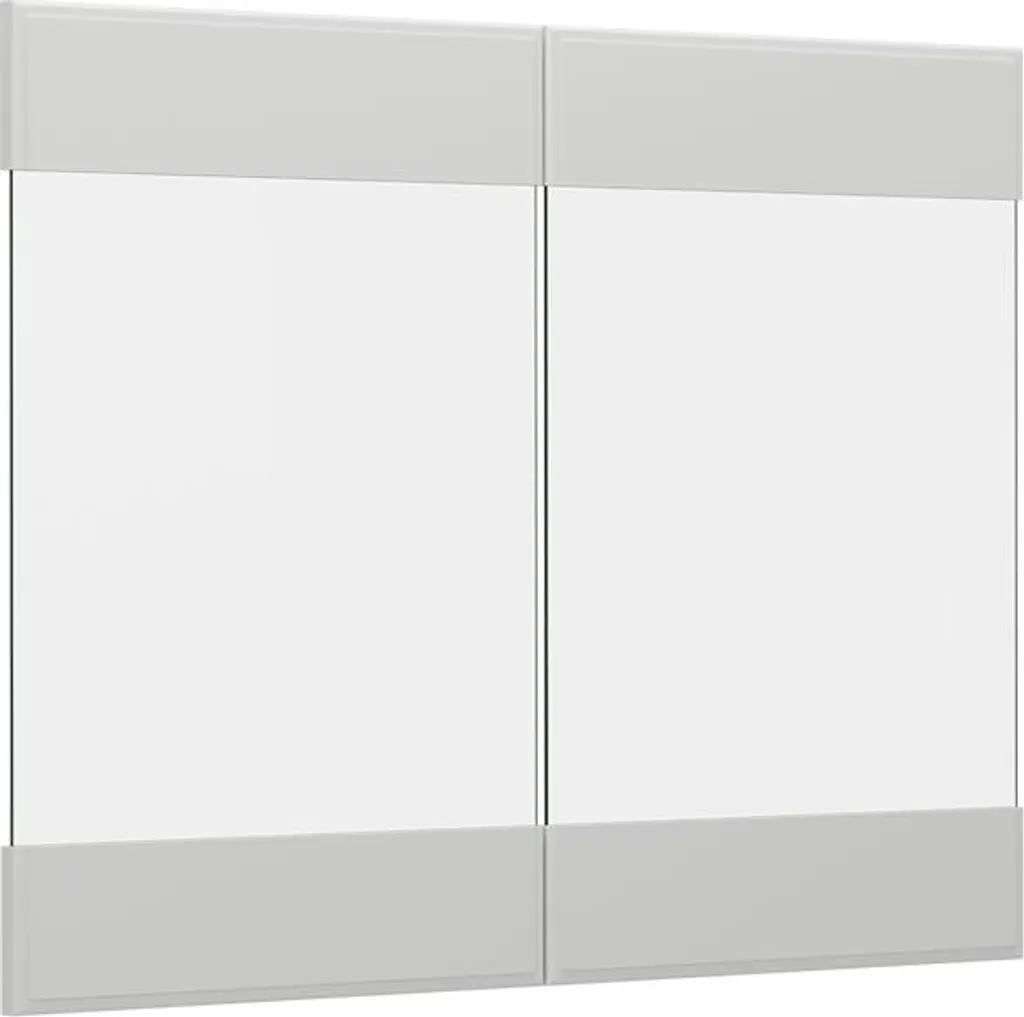 Vicco Frontale cucina R-Line, 79.2 x 59 cm frontale del mobile per pensile con vetro, Bianco casa di campagna