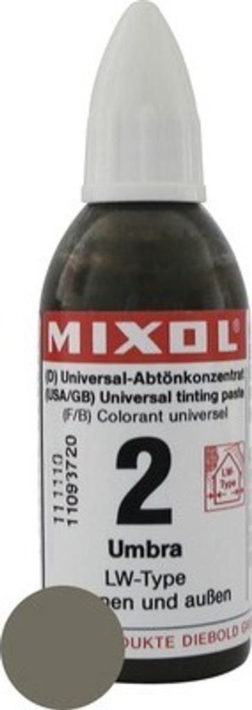 MIXOL® Abtönkonzentrat 2 umbra 20 ml Produktbild 