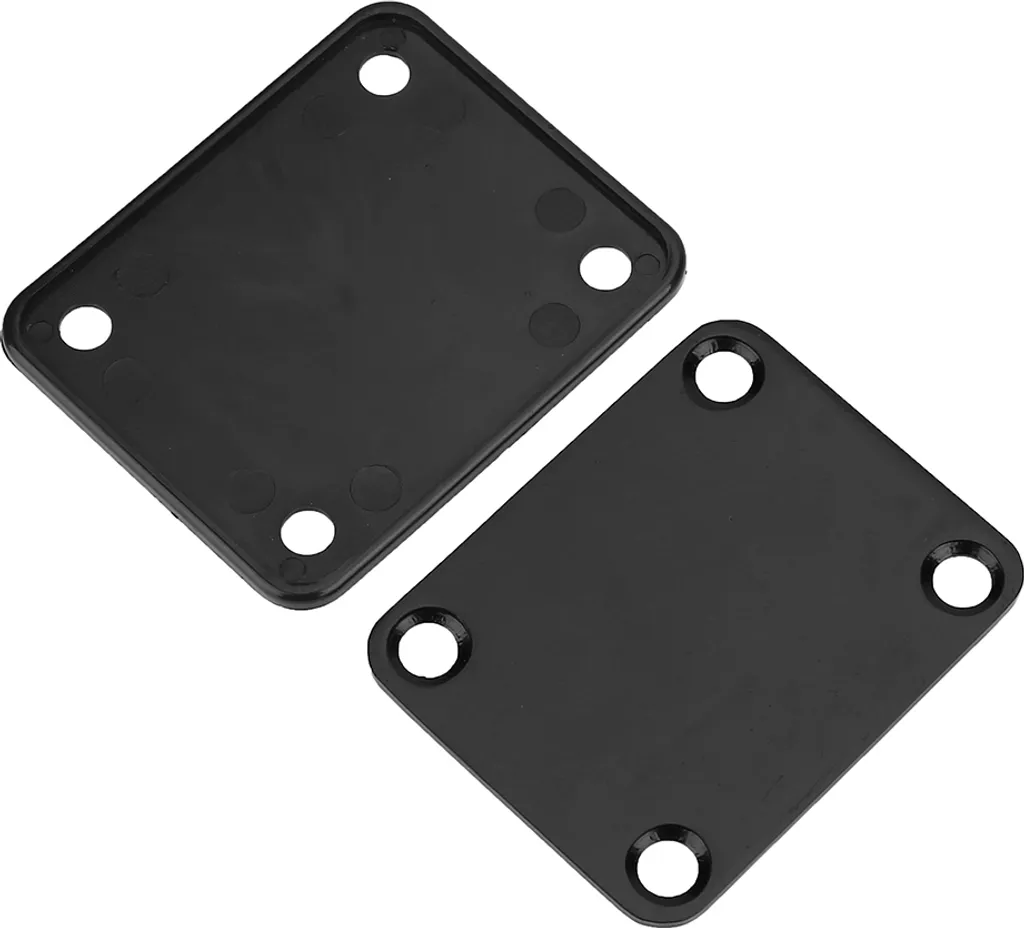 Neck Plate Chitarra e Basso Nero - Piastra Giunzione Manico Professionale