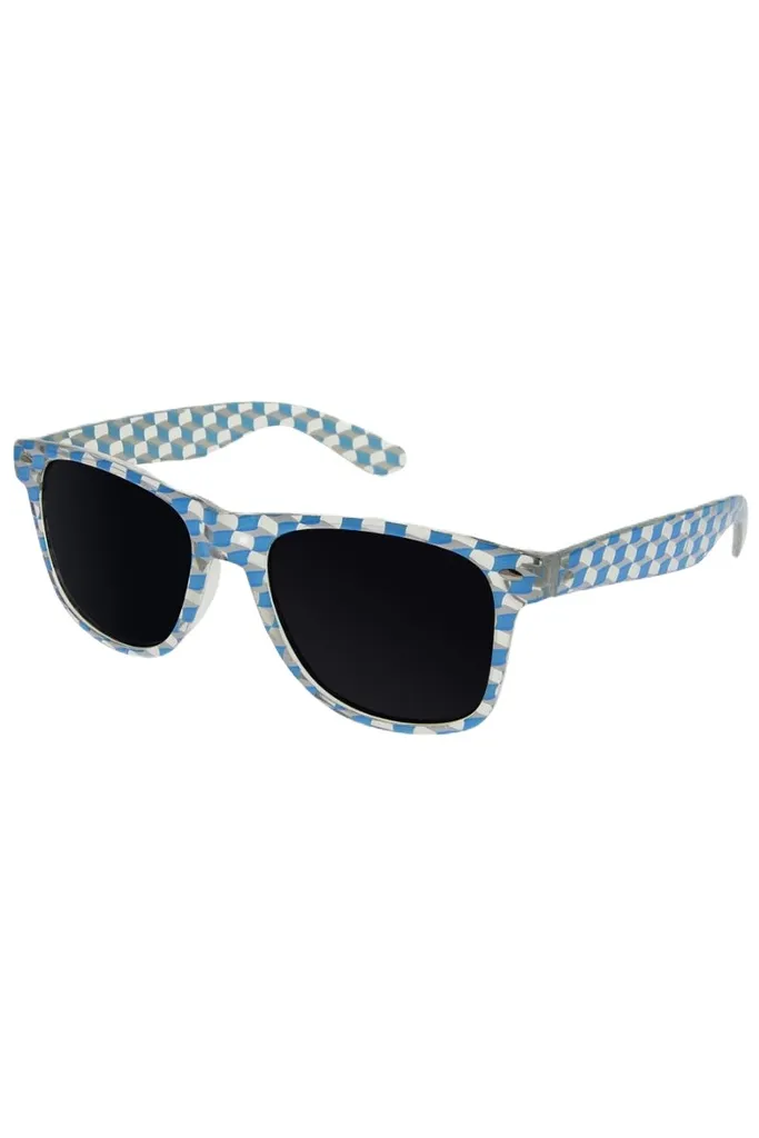 Occhiali da sole da donna OEM mosaico verde nerd