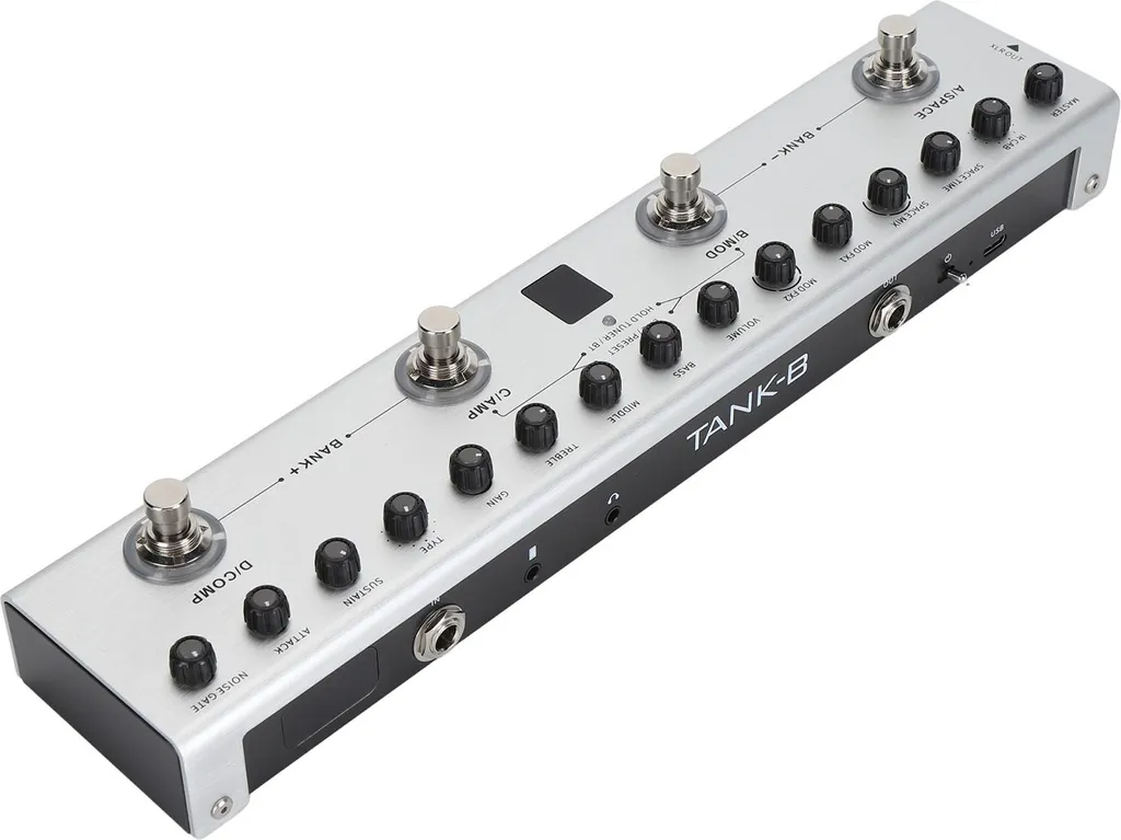 Pédale de guitare basse numérique multi-effets 36 tons et 8 slots IR