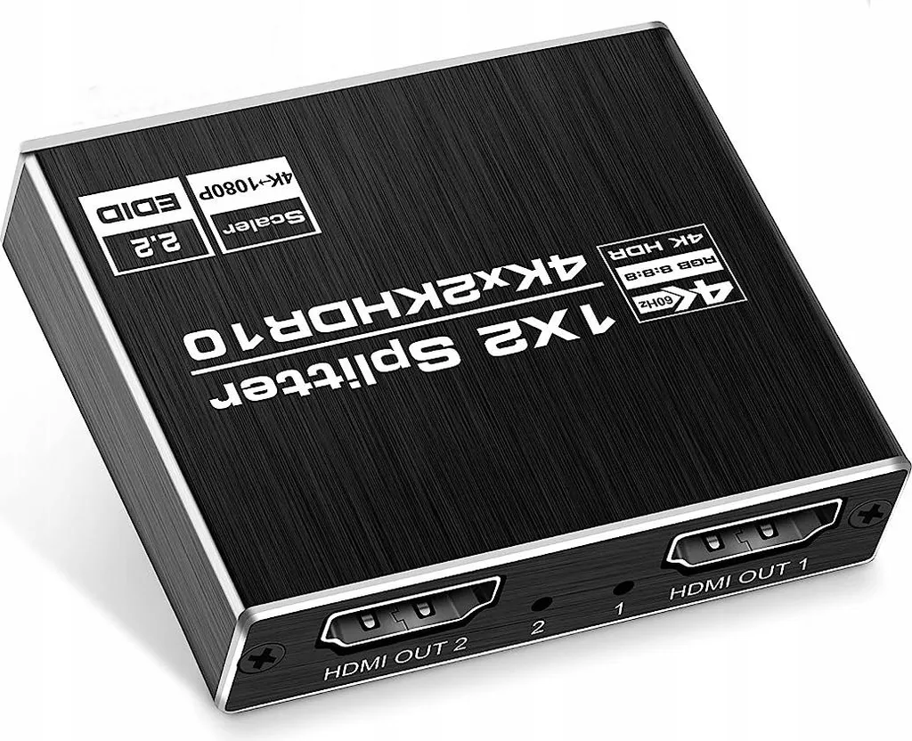 Splitter HDMI 2.0 1x2 Ultra HD 4K 60Hz avec Support HDCP 2.2 pour TV