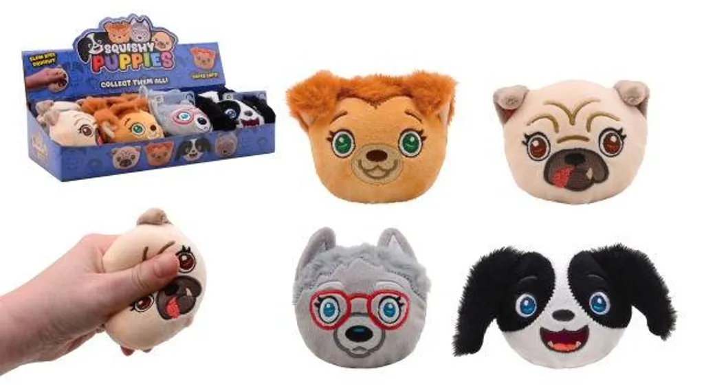 Squishies Chiens à Mémoire de Forme Slow Rise : Lot de 8 Jouets Souples