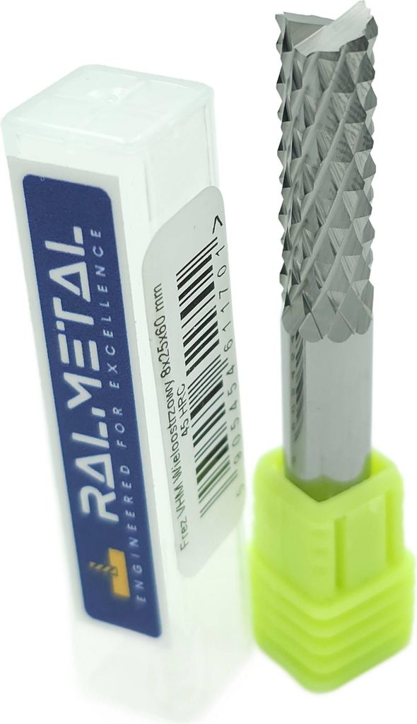 Diamant-Mehrschneider-PCB-VHM-Fräser 8 x 25 x 60