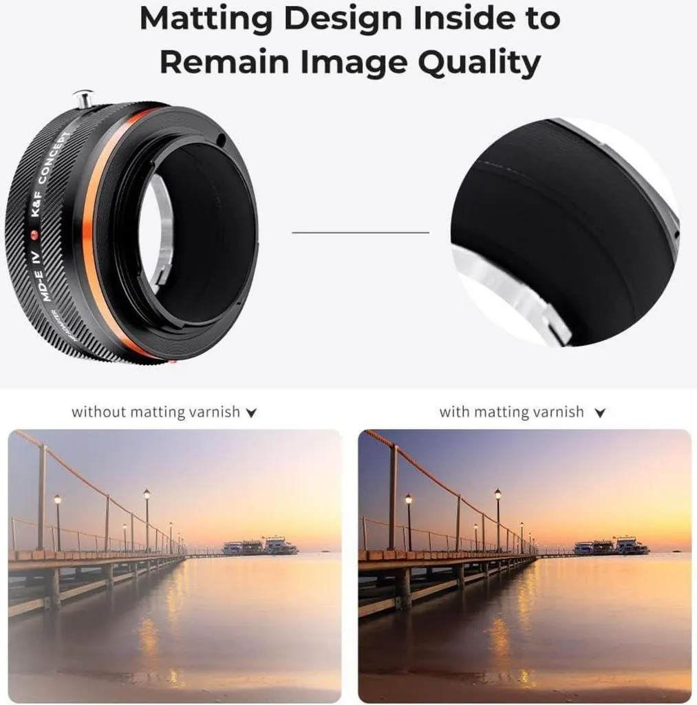 Adaptateur MD-NEX IV pour objectif Minolta MD MC vers Sony E Mount Alpha - 6