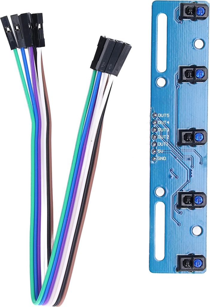 5-Kanal Linienfolgesensor Modul TCRT5000L – Präziser Rotlicht-Suchsensor für Robotik und Automatisierung