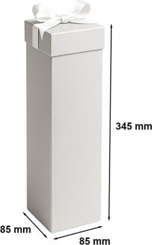 Dekorative Geschenkbox K-862 für Wein, silberfarben