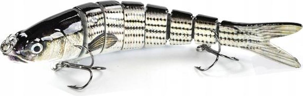 Wobbler HECHT ZANDER 8 Stück F144 SILBER