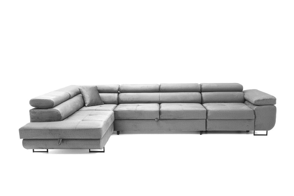 NEXT COLLECTION Ecksofa Wild Maxi Links, Modernes Ecksofa mit Schlaffunktion, GRAU