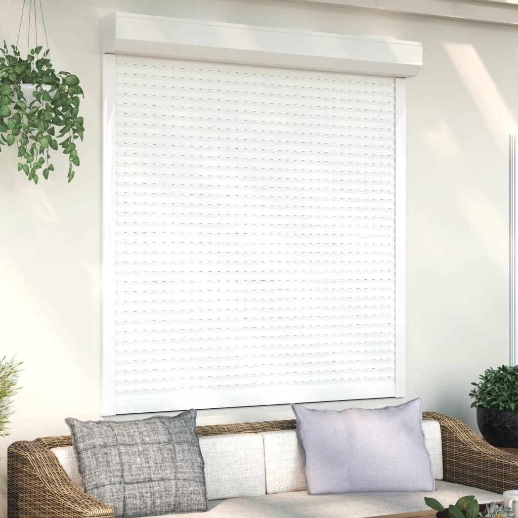 ZMH Rollladen Aluminium 140x150 cm Weiß