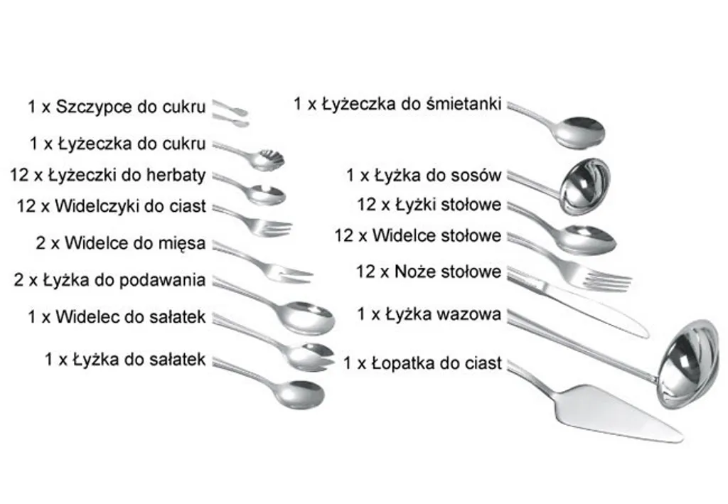 Kinghoff posate 72 pezzi lucido 8109 - 9