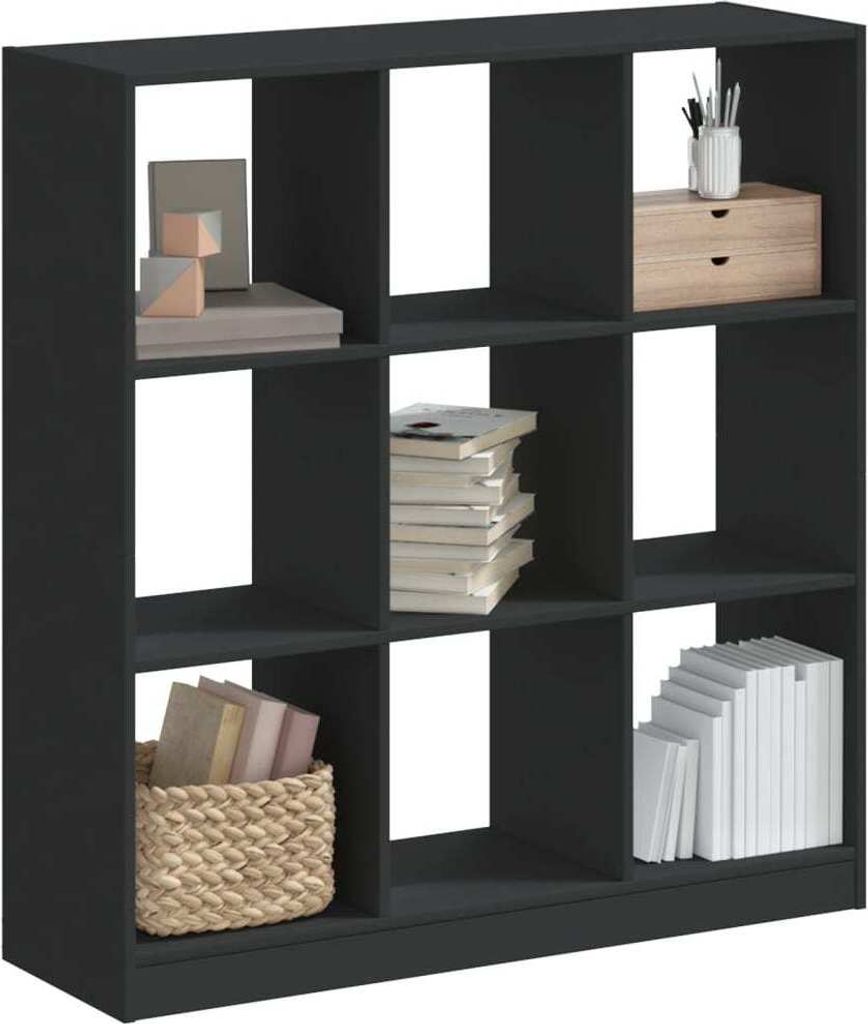 Maison Exclusive - Bücherregal Schwarz 102x32x108 cm Holzwerkstoff