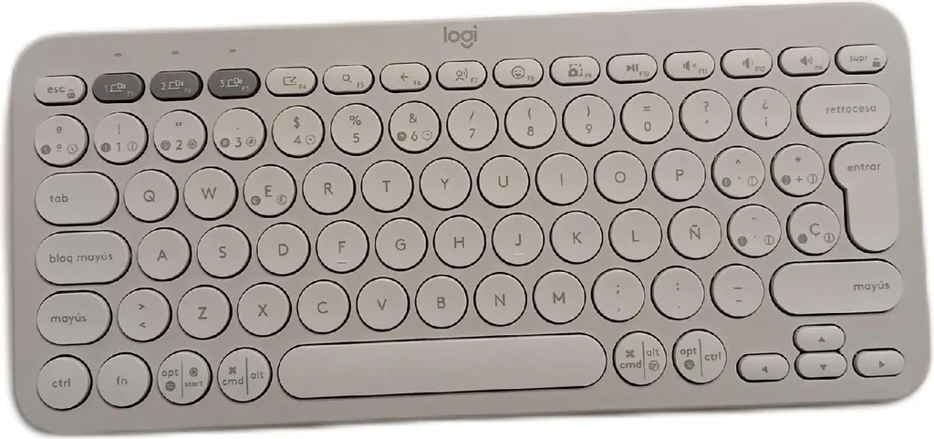 Logitech Pebble Keys 2 K380s Clavier Silencieux Bleu Ciel Ultra-Mince Bluetooth