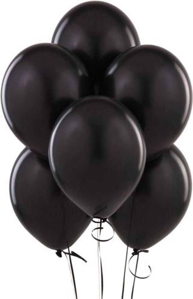 Pastellballons 11 Zoll, 25 Stk., schwarz