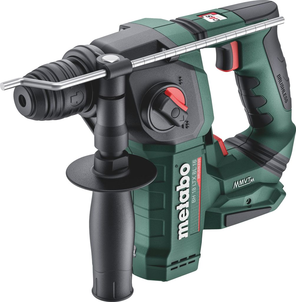 Metabo Akku Hammer BH 18 LTX BL 16 (ohne Akku, 18V, mit LED-Licht, Hammerbohren)