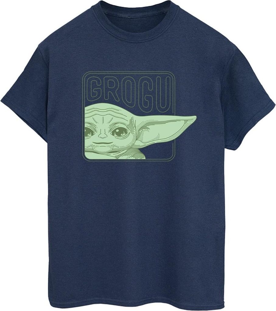 Star Wars - "The Mandalorian" T-Shirt für Damen BI45945 (M) (Marineblau)